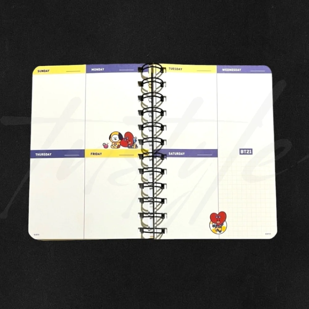 ⭐LTD QTY⭐ BT21 Undated Monthly/Weekly Planner - Tata